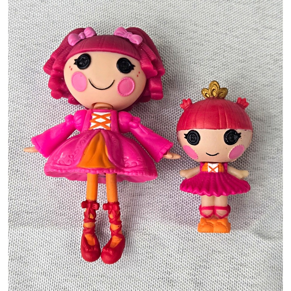 Mini Lalaloopsy Littles Tippy Tumblelina & Twisty Tumblelina Sister Doll Lot MGA